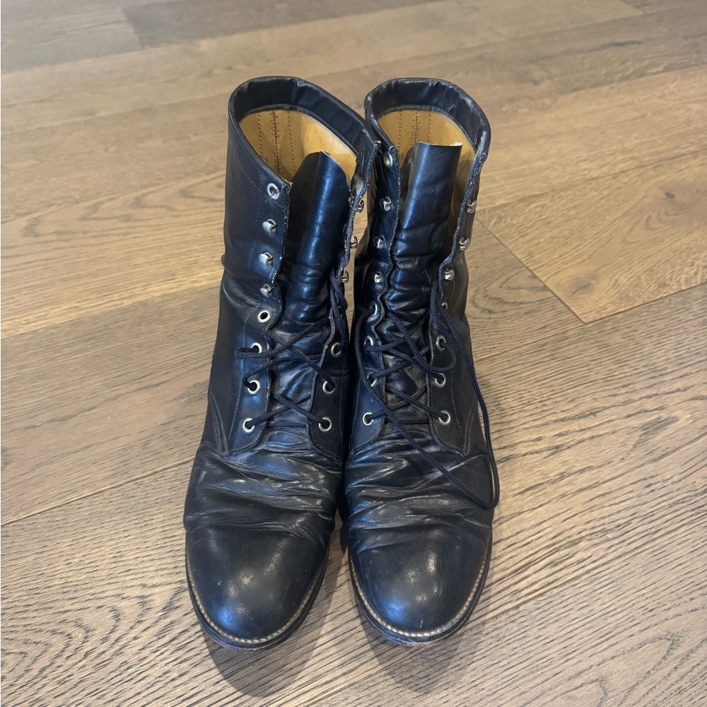 Diamond Supply Co. Black Leather Boots